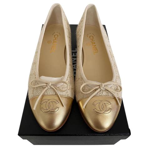 chanel beige flats|where to buy chanel flats.